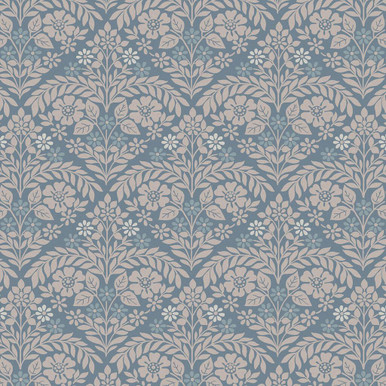 laura ashley margam newport blue wallpaper
