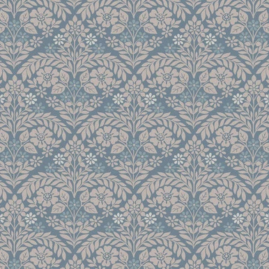 laura ashley margam newport blue wallpaper