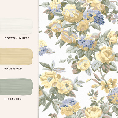 Laura Ashley Pembrey Pale Gold Wallpaper