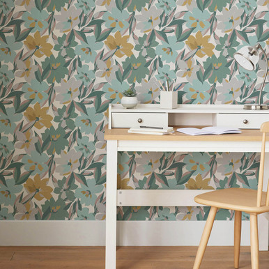 Next Hot House Floral Sunshine Wallpaper