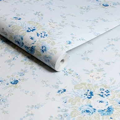 Garden Floral Soft Blue Wallpaper - 125128_ROLLSHOT_GARDEN FLORAL SOFT BLUE_01.jpg