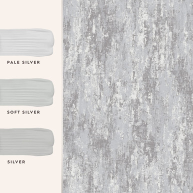 Laura Ashley Whinfell Silver Wallpaper
