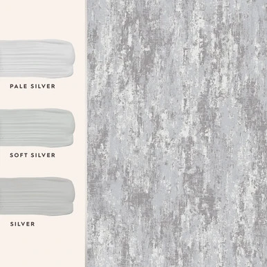 Laura Ashley Whinfell Silver Wallpaper