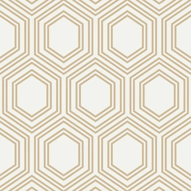 Next Honeycomb Geo Neutral Wallpaper