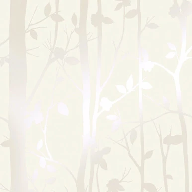 Laura Ashley Cottonwood Pearlescent White Wallpaper