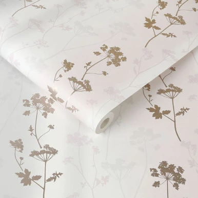 summertime blush & rose gold wallpaper