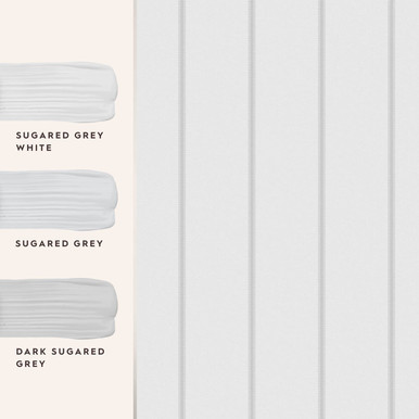 Laura Ashley Saltram Stripe Sugared Grey Wallpaper