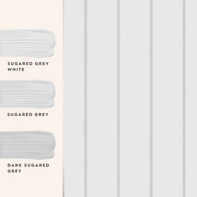 Laura Ashley Saltram Stripe Sugared Grey Wallpaper