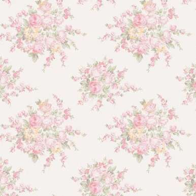 Rose Blossom Pink Wallpaper - 125135_TILE_ROSE BLOSSOM PINK MULTI_01.jpg
