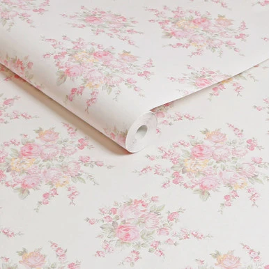 Rose Blossom Pink Wallpaper - 125135_ROLLSHOT_ROSE BLOSSOM PINK MULTI_01.jpg