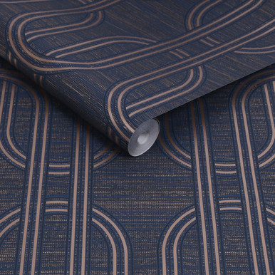 Indulgent Geo Sapphire Wallpaper