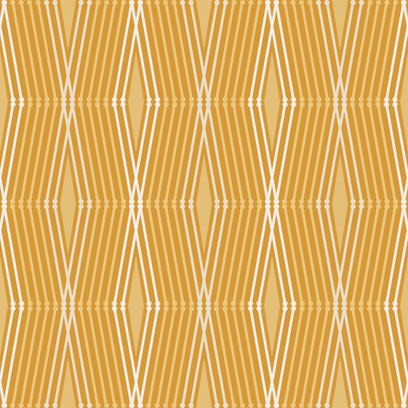 Nicole Miller Hard Edge Ogee Peel & Stick Turmeric Wallpaper