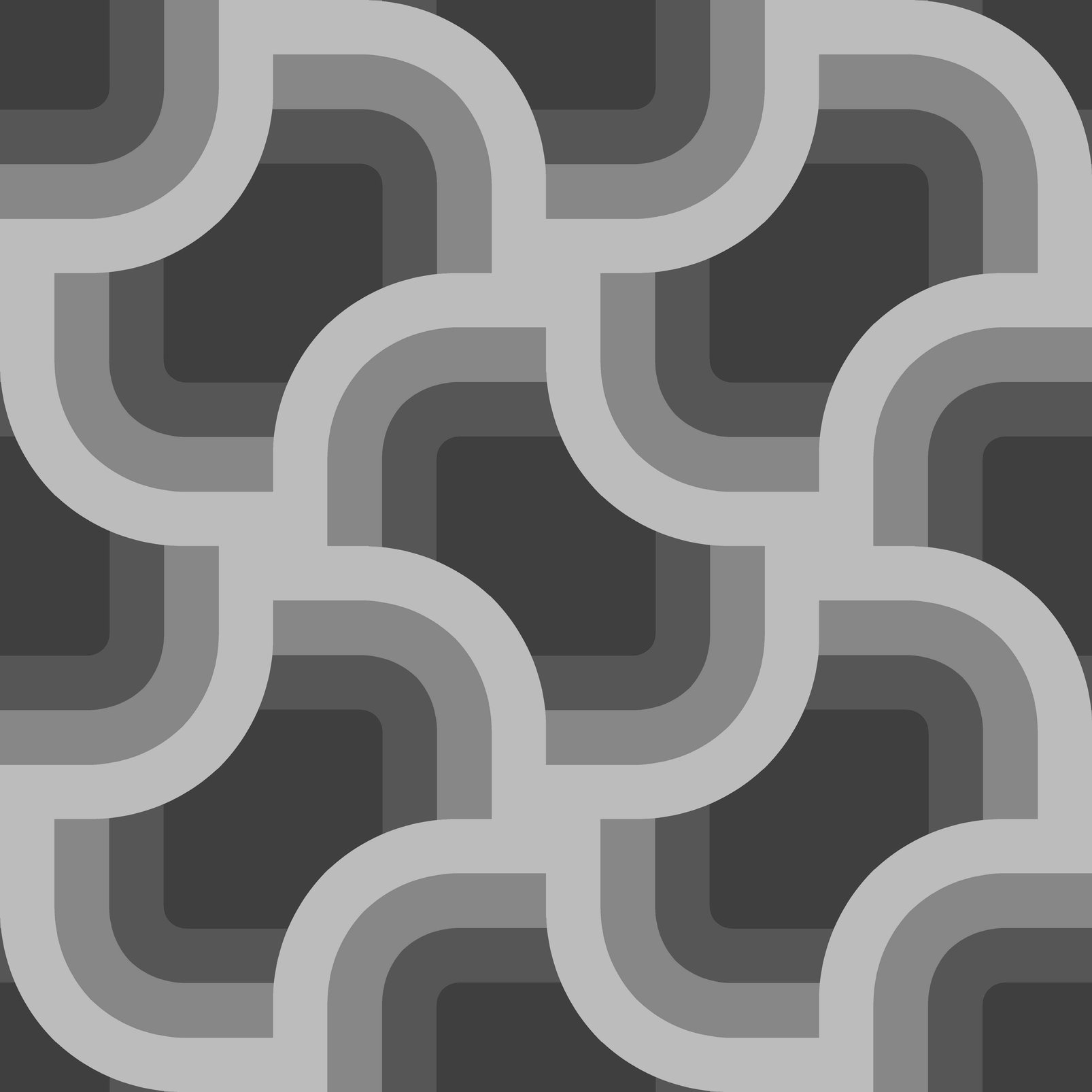 Nicole Miller Retro Geo Peel & Stick Black Wallpaper