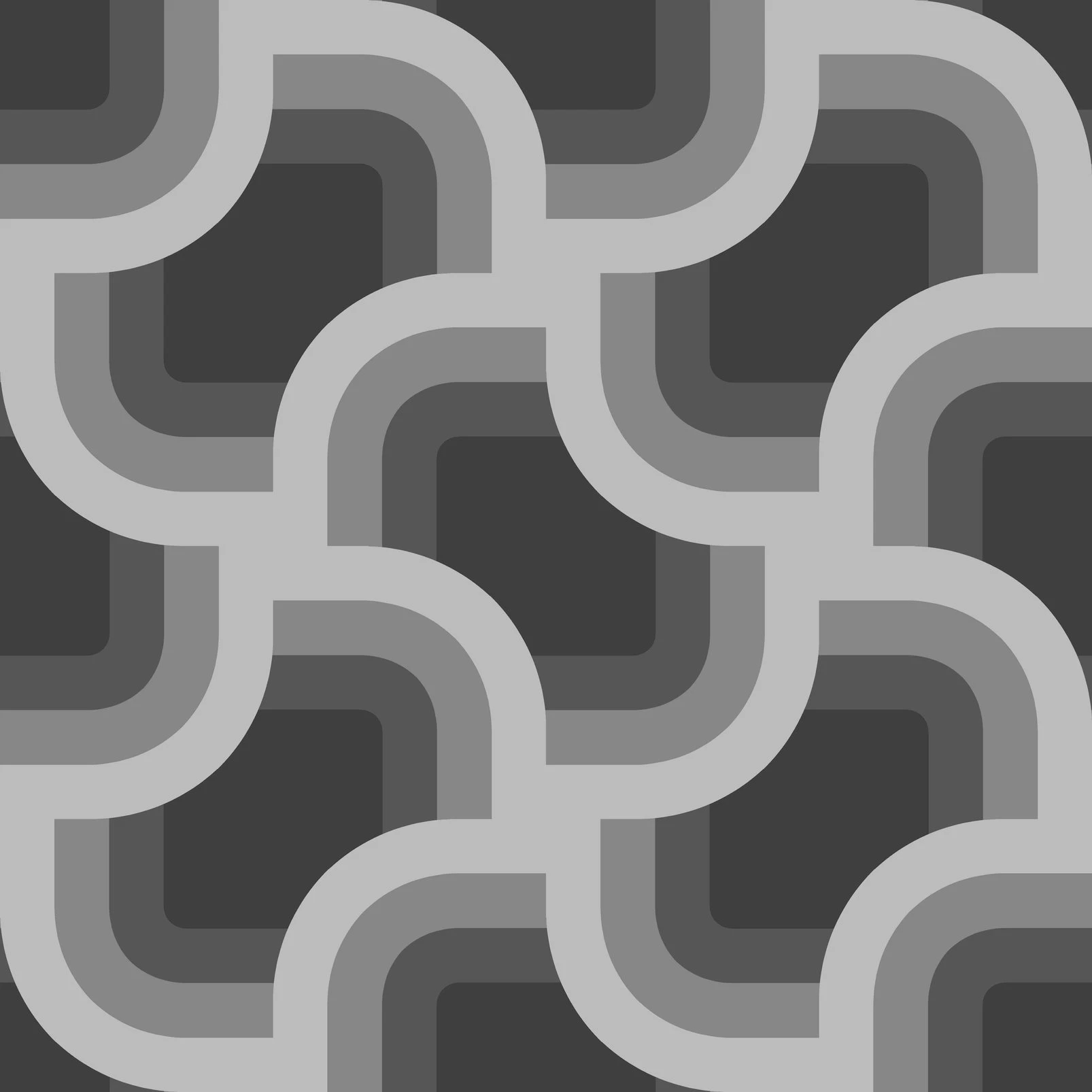 Nicole Miller Retro Geo Peel & Stick Black Wallpaper