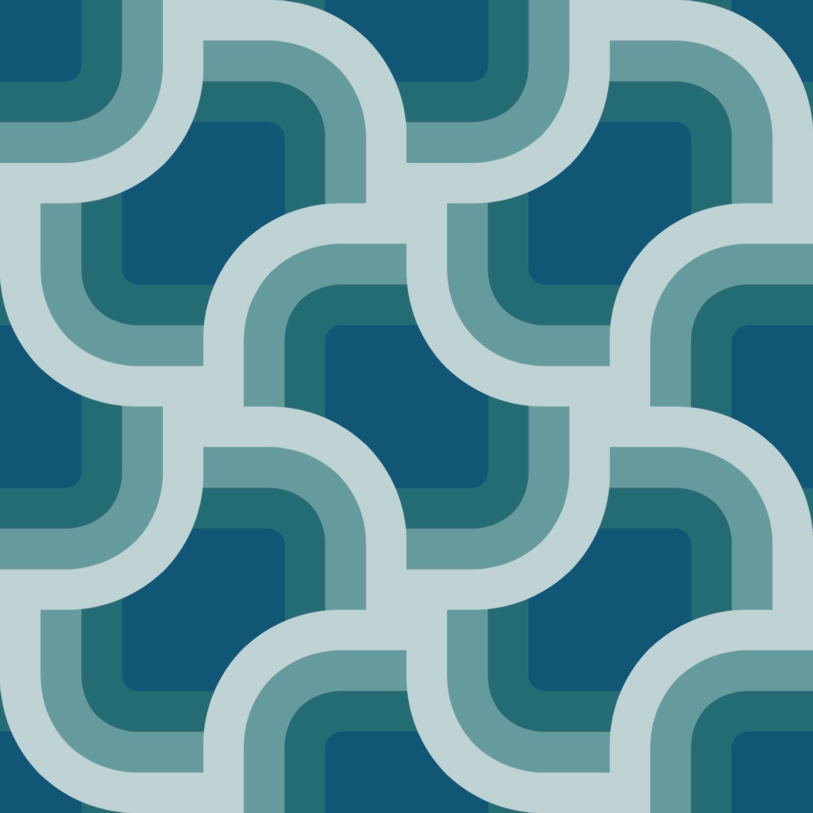 Nicole Miller Retro Geo Peel & Stick Peacock Blue Wallpaper