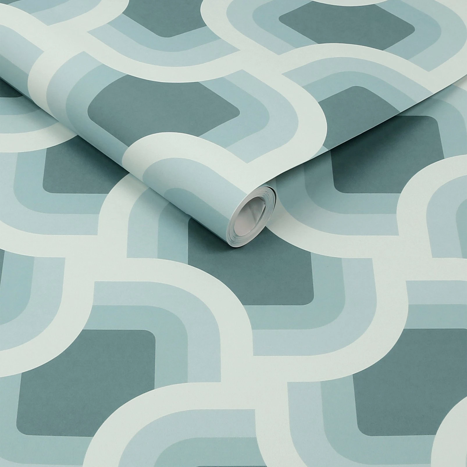Nicole Miller Retro Geo Peel & Stick Spa Wallpaper