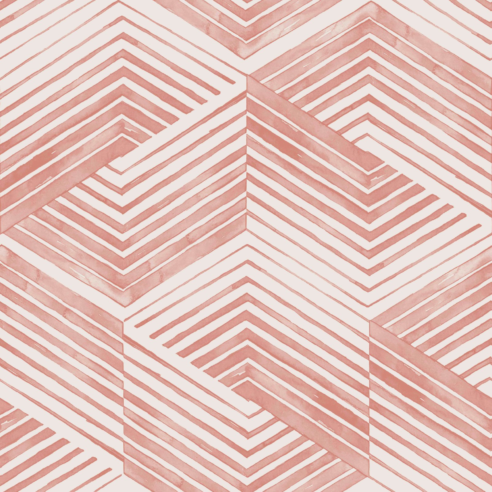 Nicole Miller Geo Movement Peel & Stick Clay Wallpaper