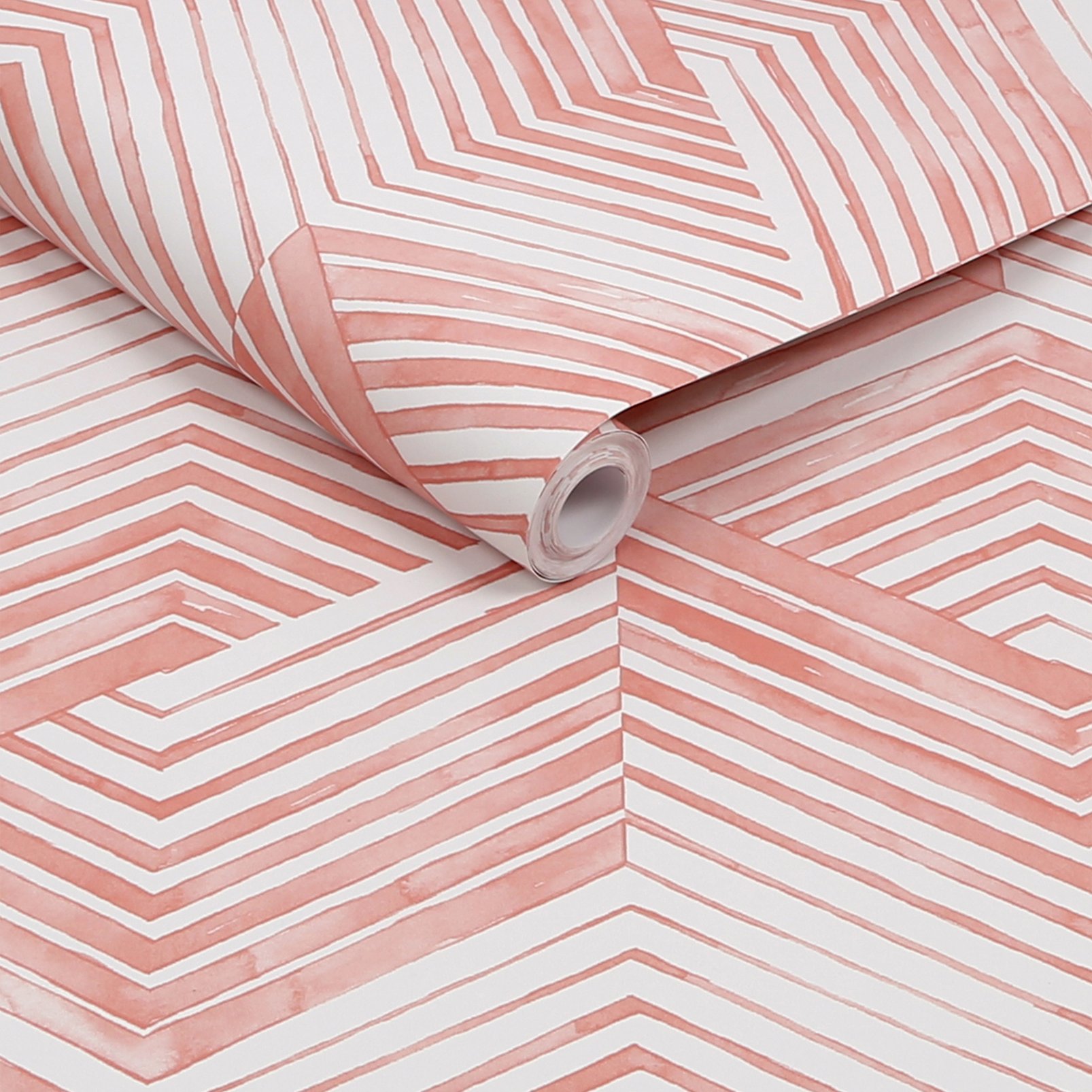 Nicole Miller Geo Movement Peel & Stick Clay Wallpaper