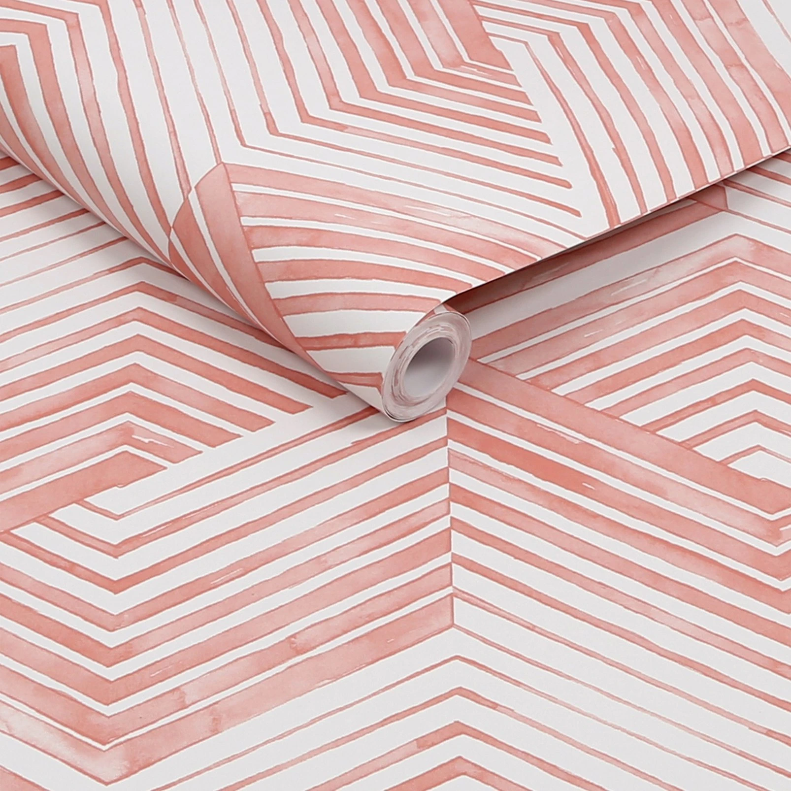 Nicole Miller Geo Movement Peel & Stick Clay Wallpaper