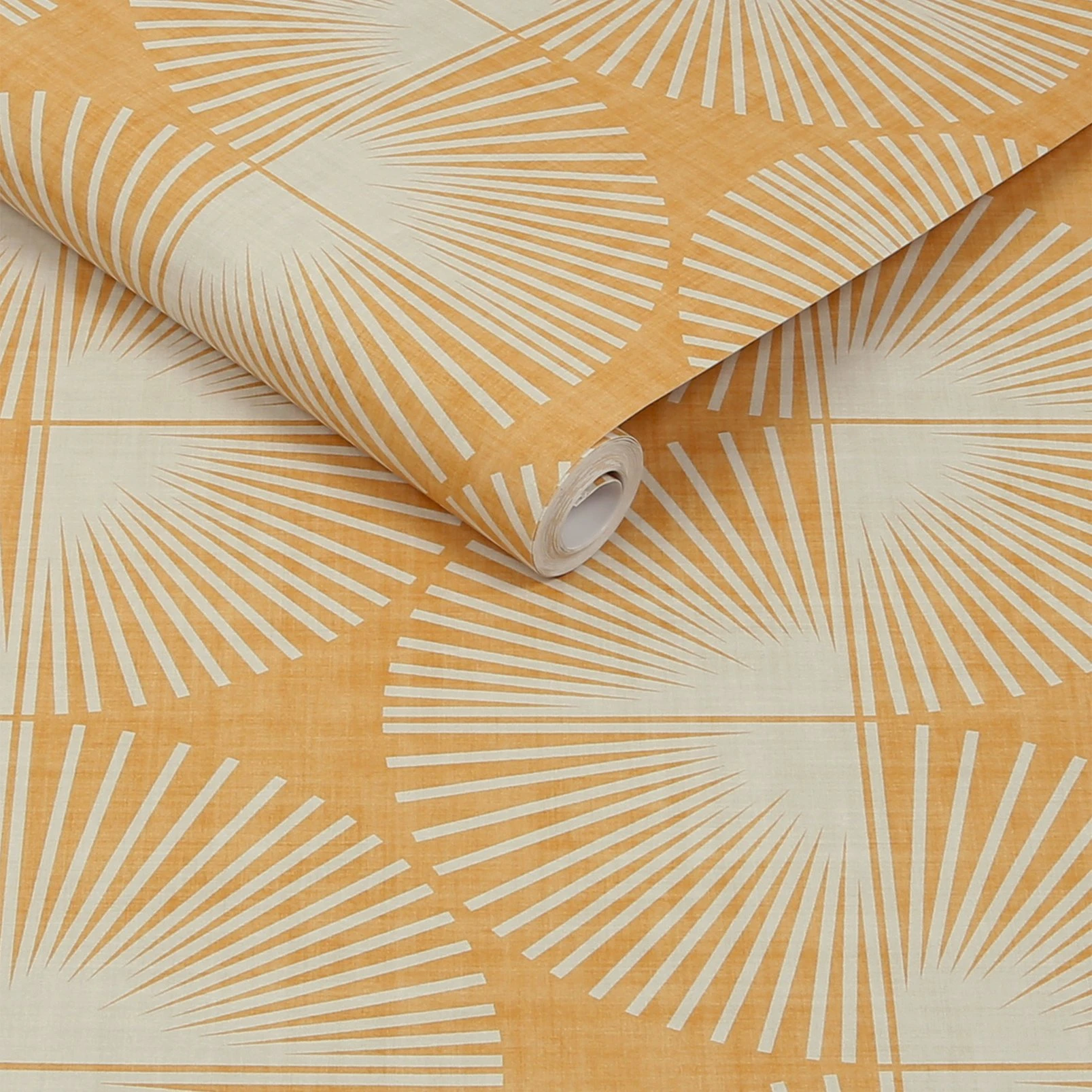 Nicole Miller Kendall Geo Peel & Stick Turmeric Wallpaper