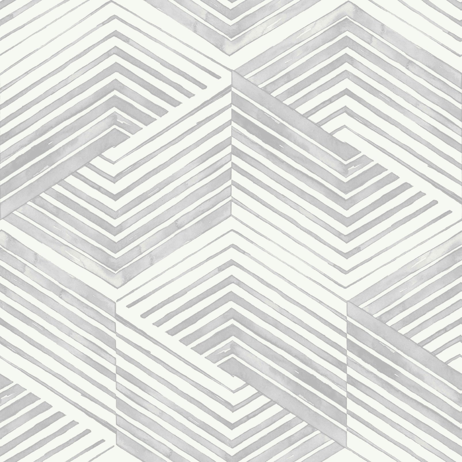 Nicole Miller Geo Movement Peel & Stick Oyster Wallpaper