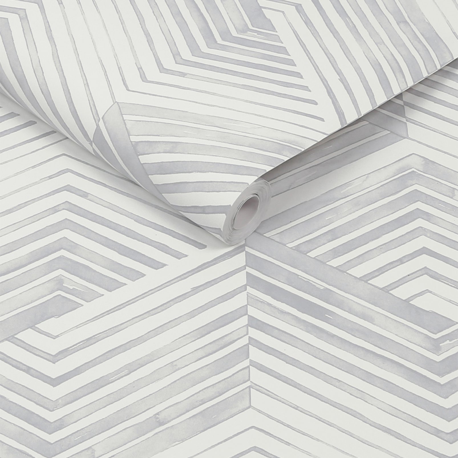 Nicole Miller Geo Movement Peel & Stick Oyster Wallpaper