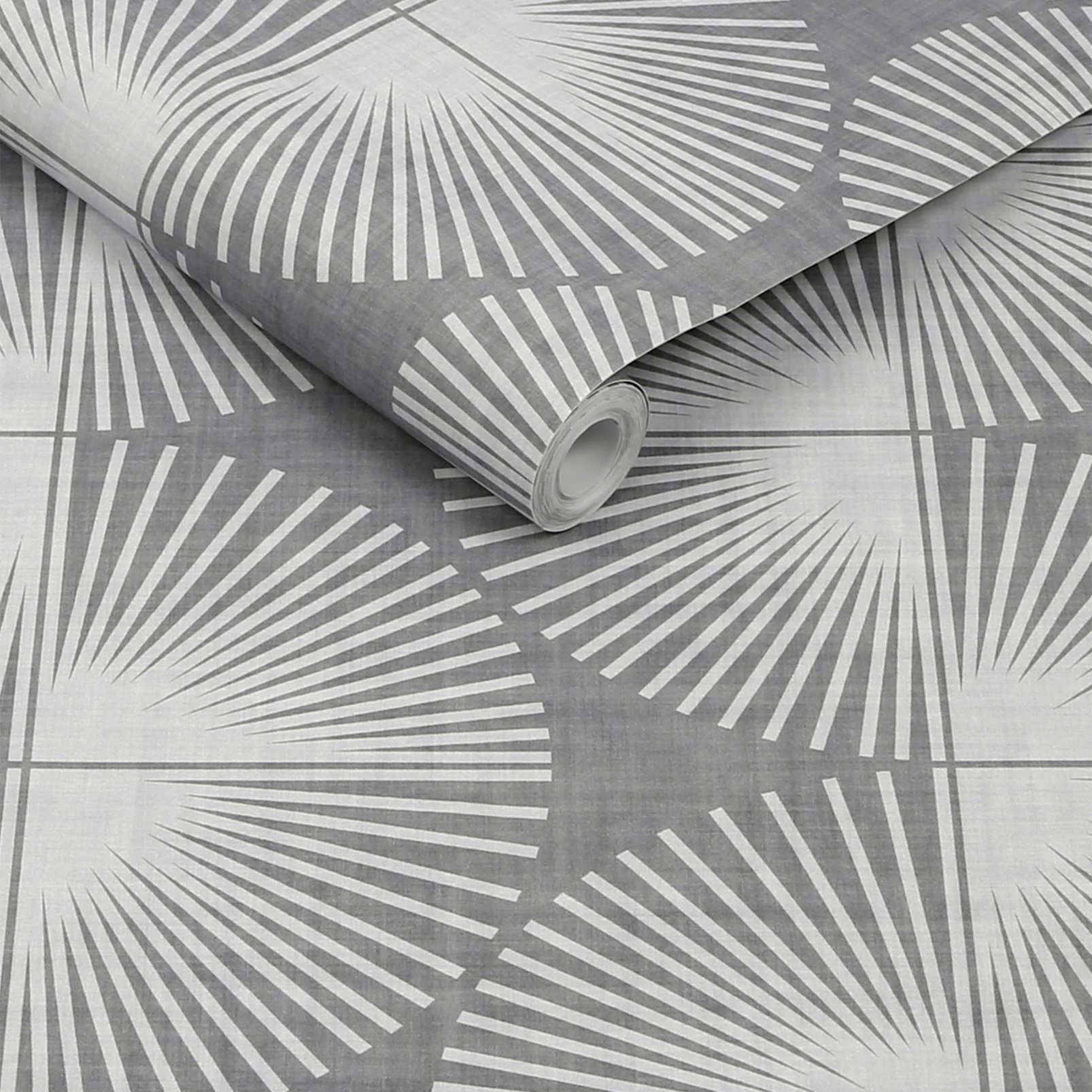 Nicole Miller Kendall Geo Peel & Stick Smoke Wallpaper