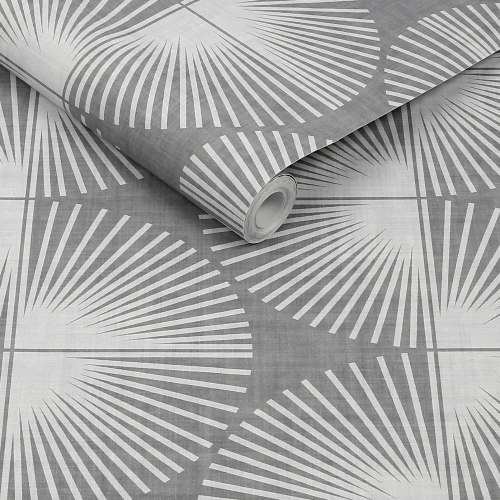 Nicole Miller Kendall Geo Peel & Stick Smoke Wallpaper