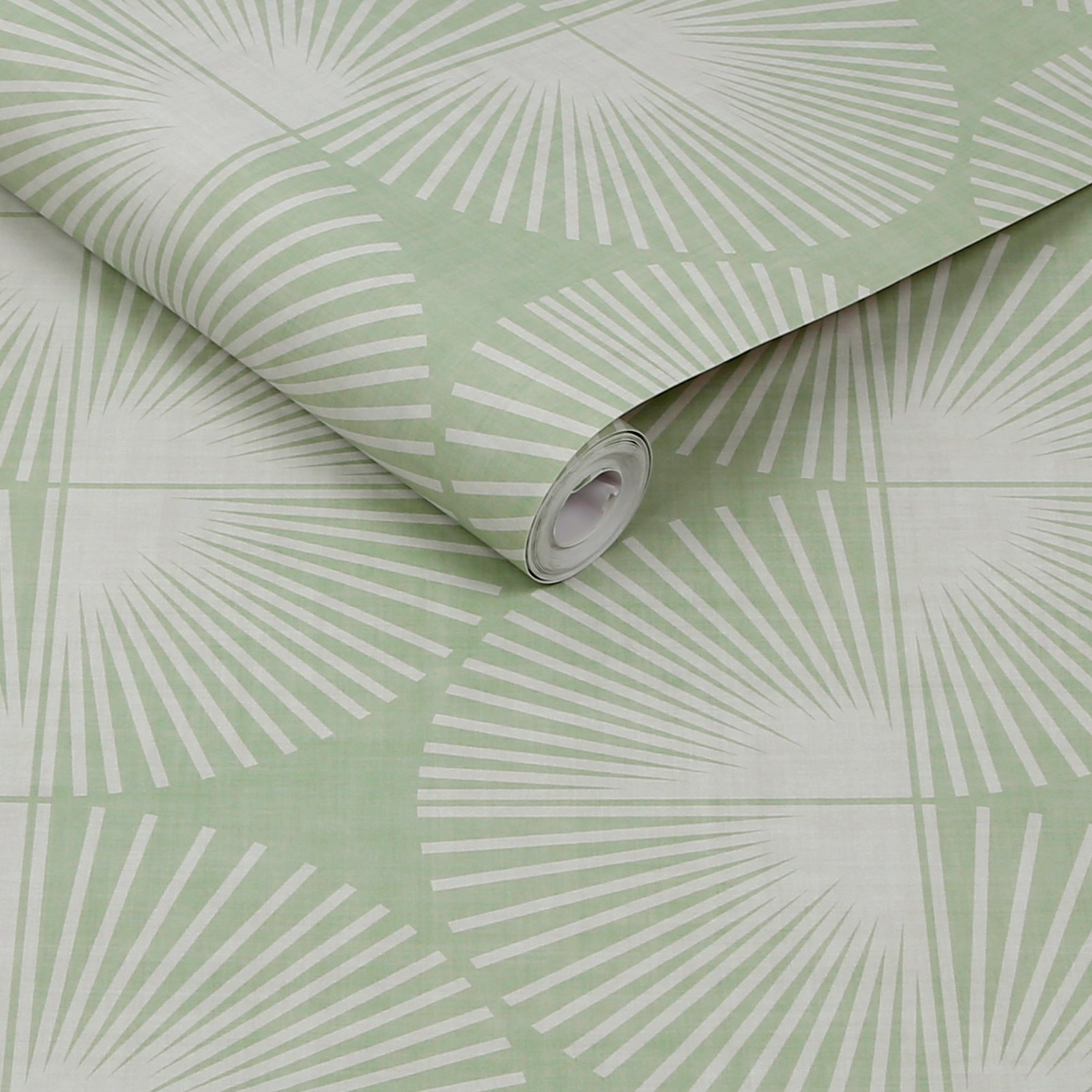 Nicole Miller Kendall Geo Peel & Stick Sage Wallpaper