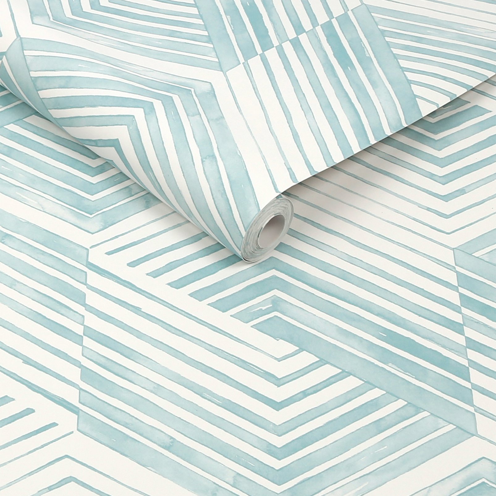 Nicole Miller Geo Movement Peel & Stick Chambray Wallpaper