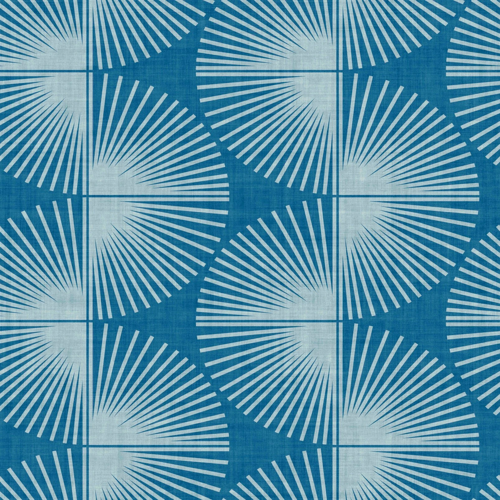Nicole Miller Kendall Geo Peel & Stick Peacock Blue Wallpaper