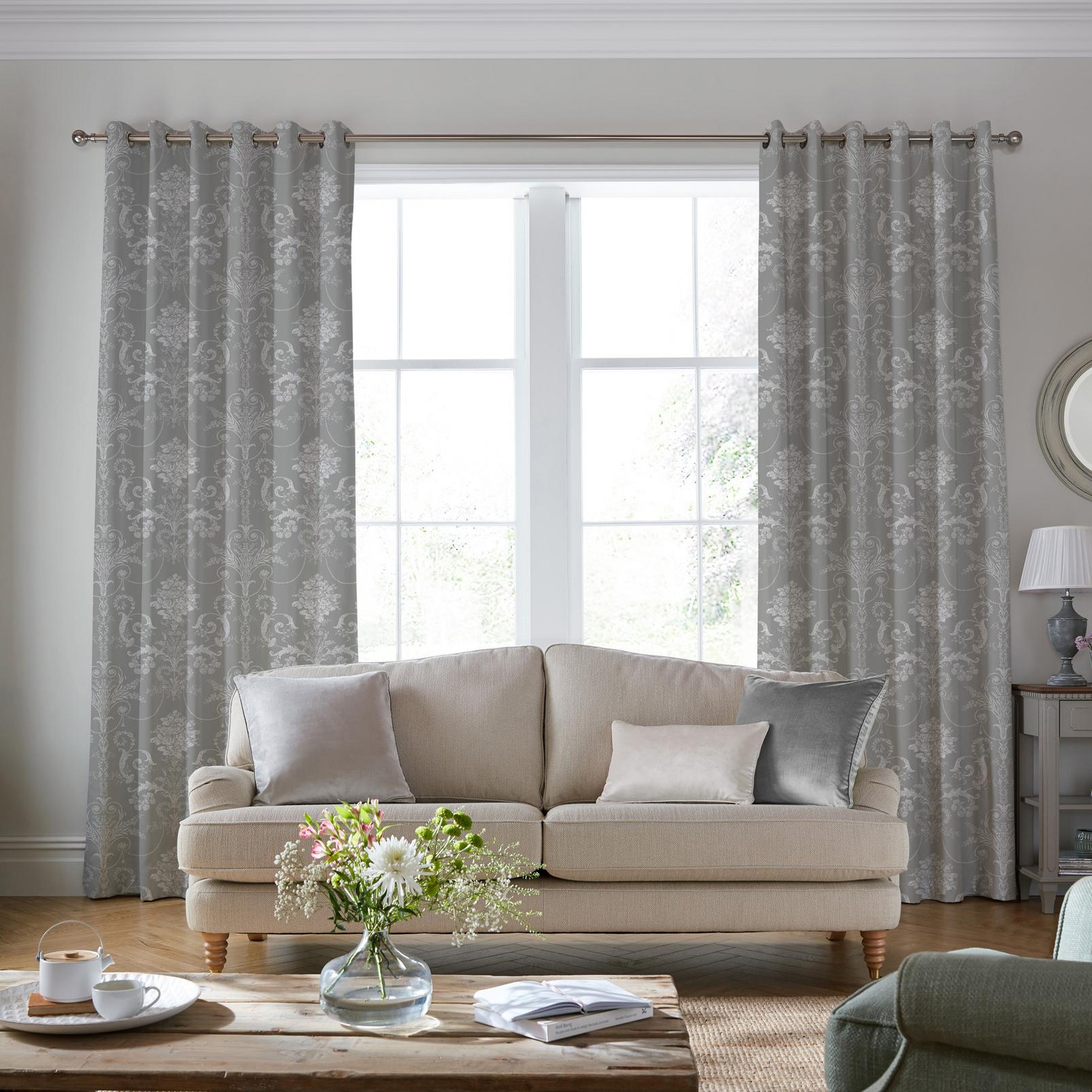 Josette Steel Curtains by Laura Ashley