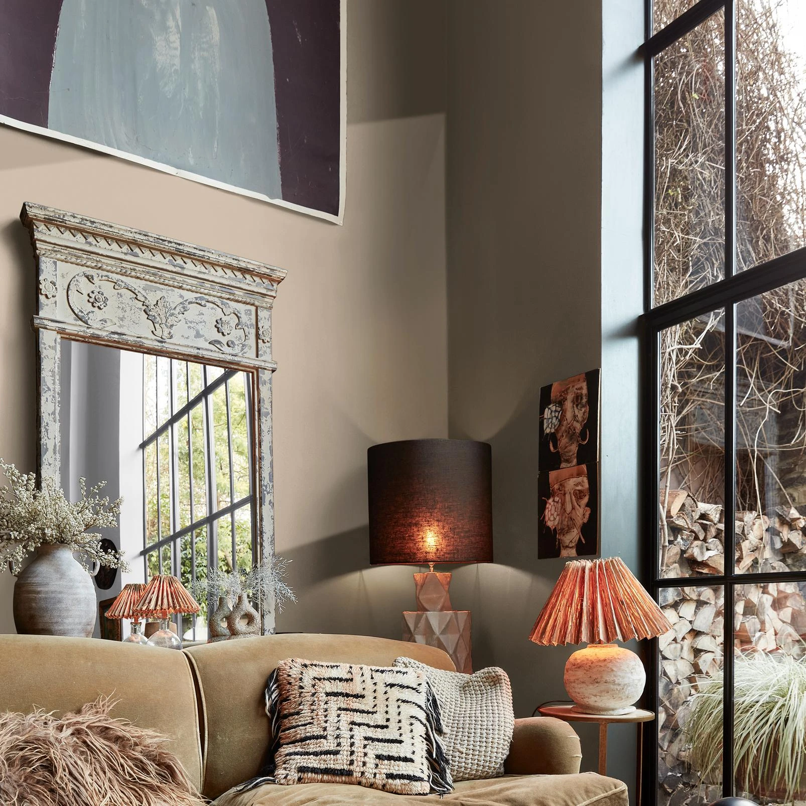 Abigail Ahern Woven Burlap Paint