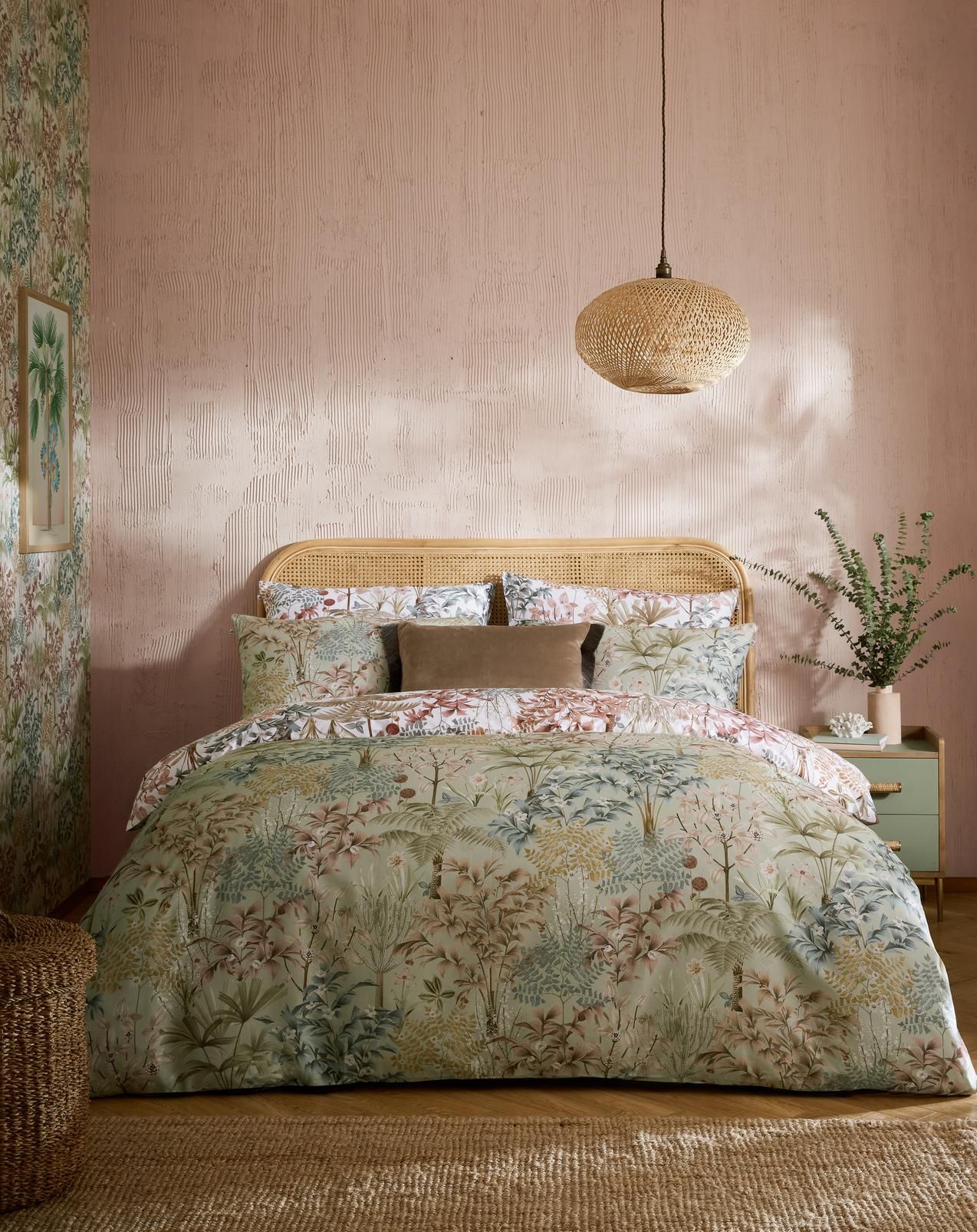 Jardin Botanico Soft Sage Duvet Cover Set