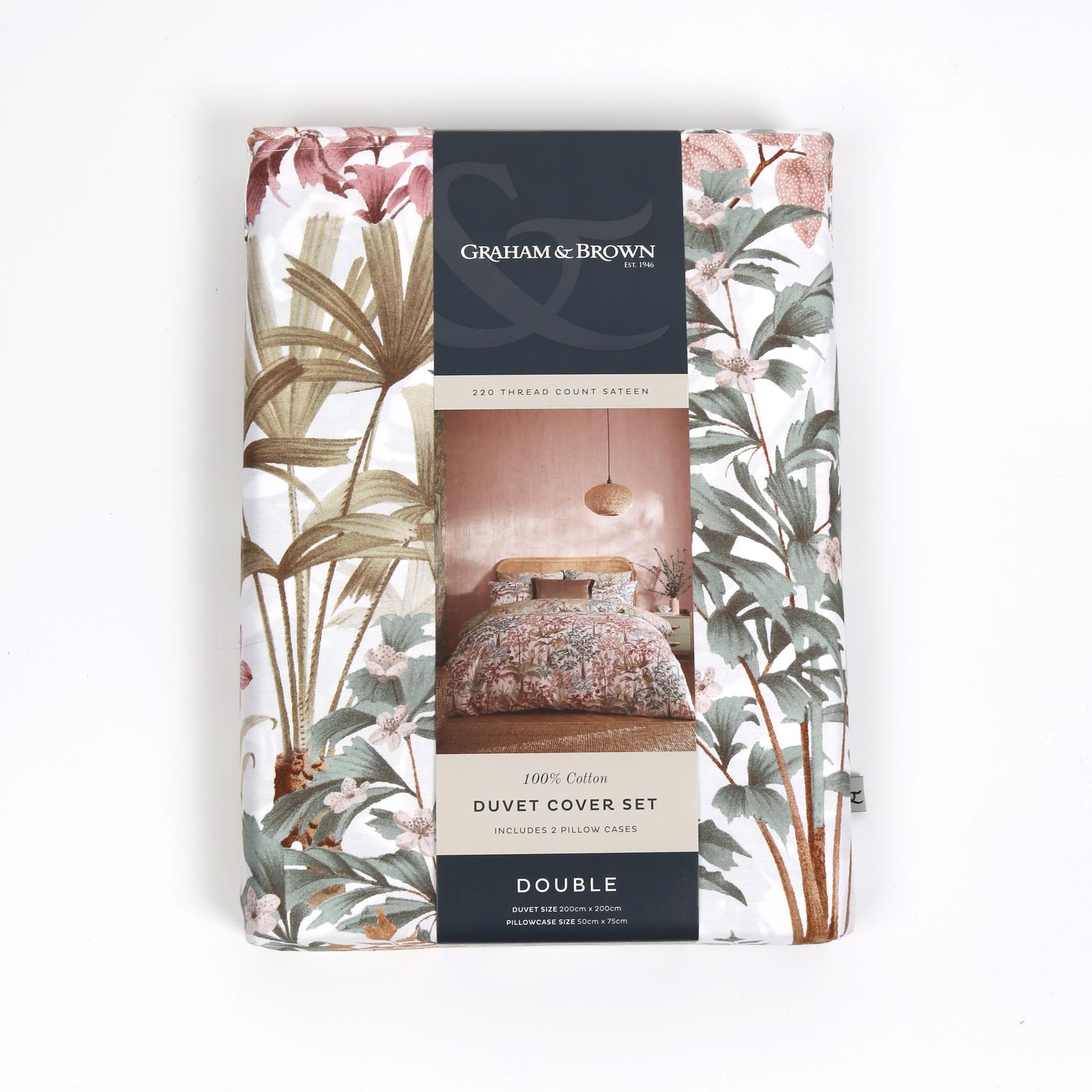 Jardin Botanico Soft Sage Duvet Cover Set