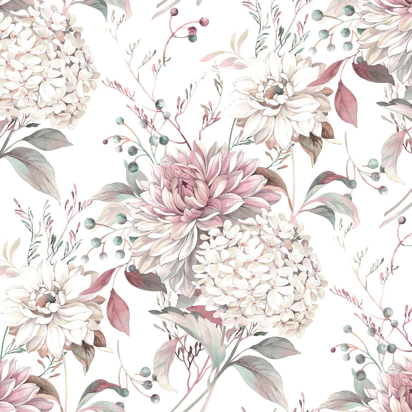 Laura Ashley Heatherwick Trail Grape Wallpaper