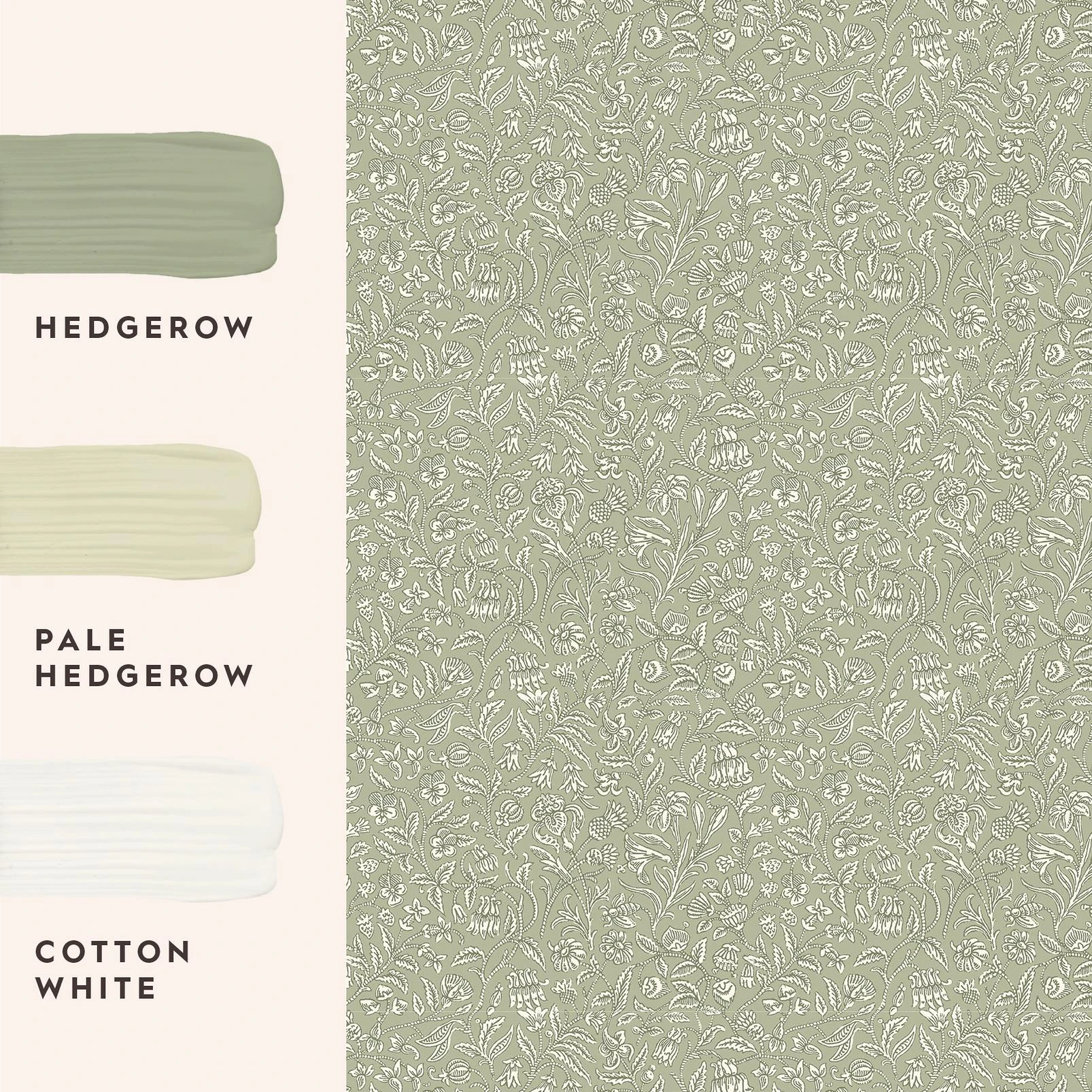 Laura Ashley Elmdon Sage Green Wallpaper